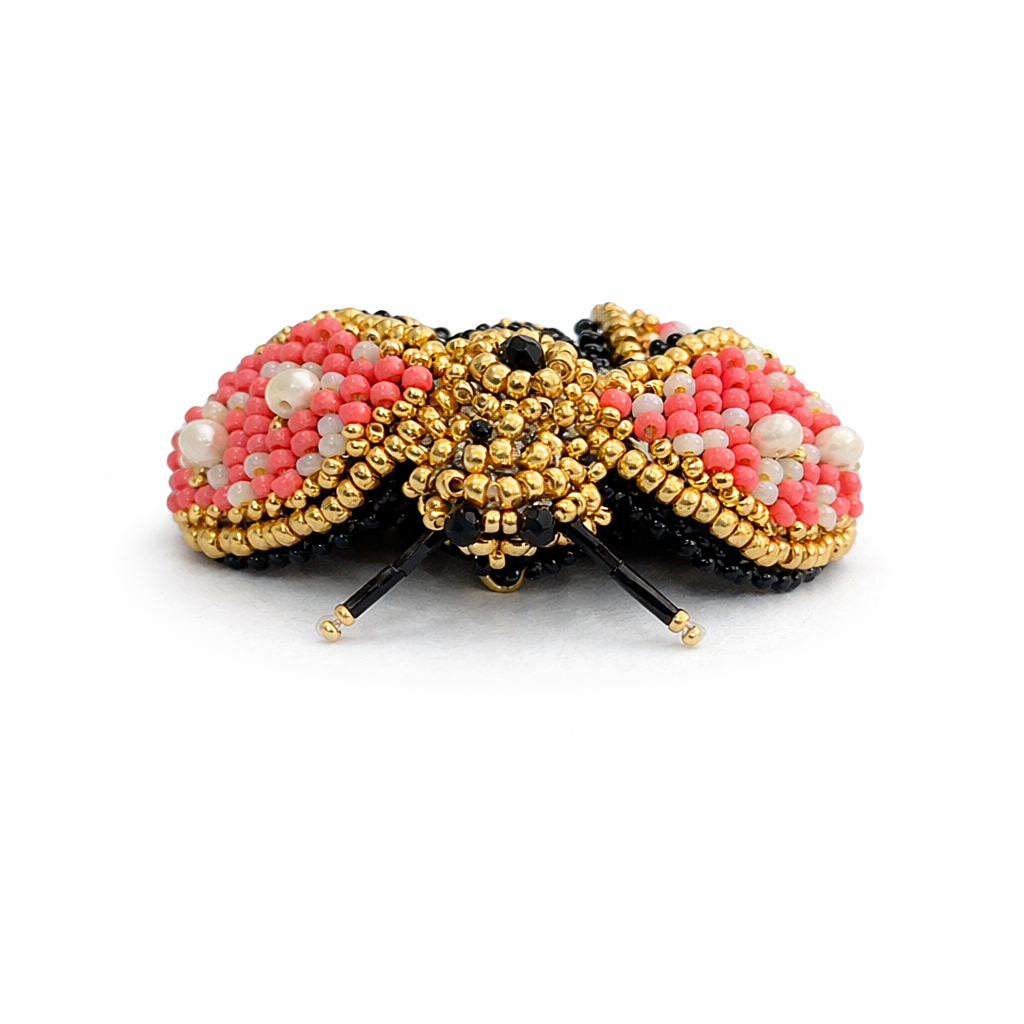 3D Bee Brooch Pink