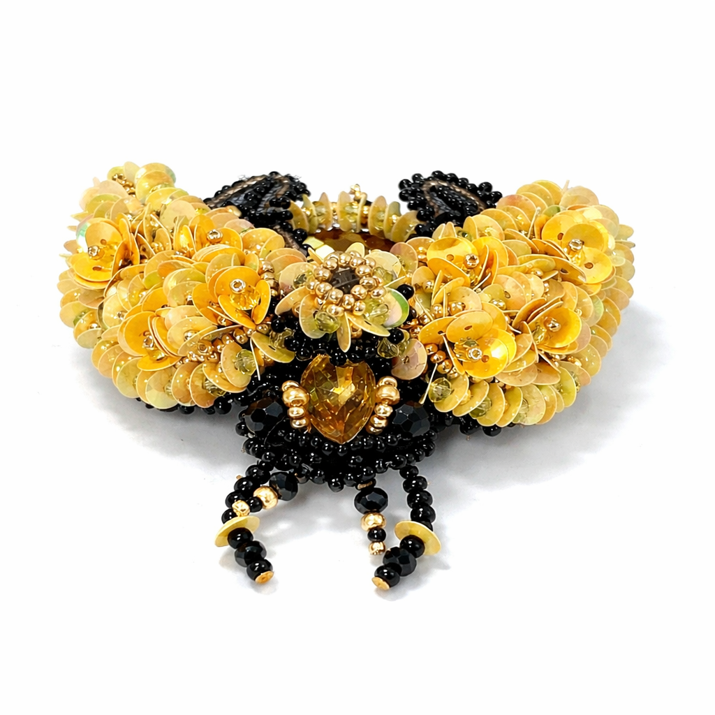 3D Surreal Brooch Yellow