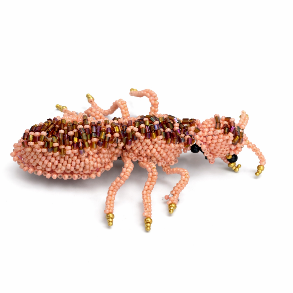 3D Ant Brooch Pink
