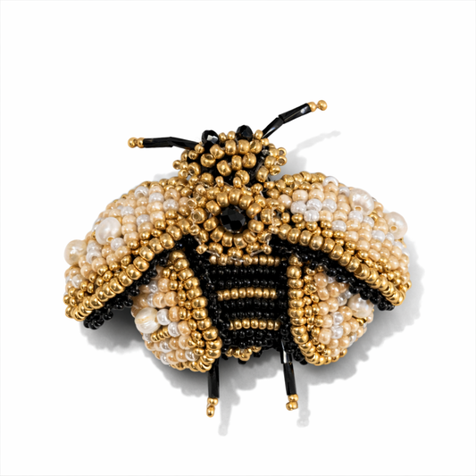 3D Bee Brooch Light Pink