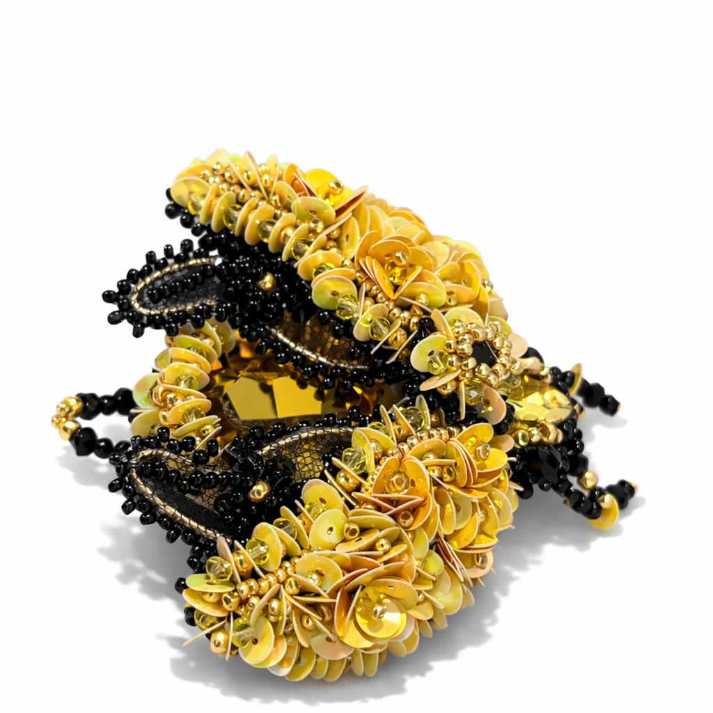 3D Surreal Brooch Yellow