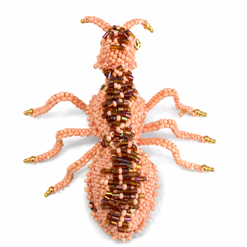 3D Ant Brooch Pink