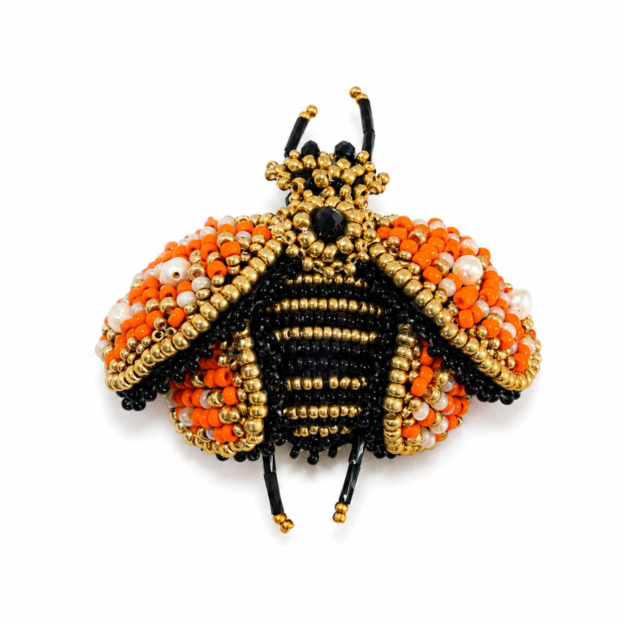 3D Bee Brooch Orange