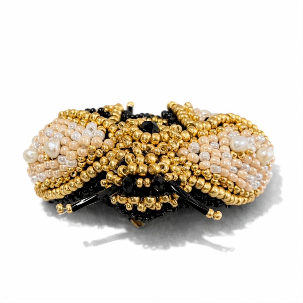 3D Bee Brooch Light Pink