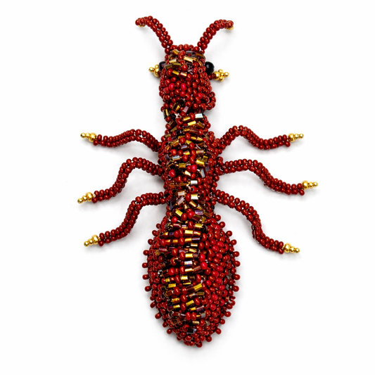 3D Brooch Red Wine